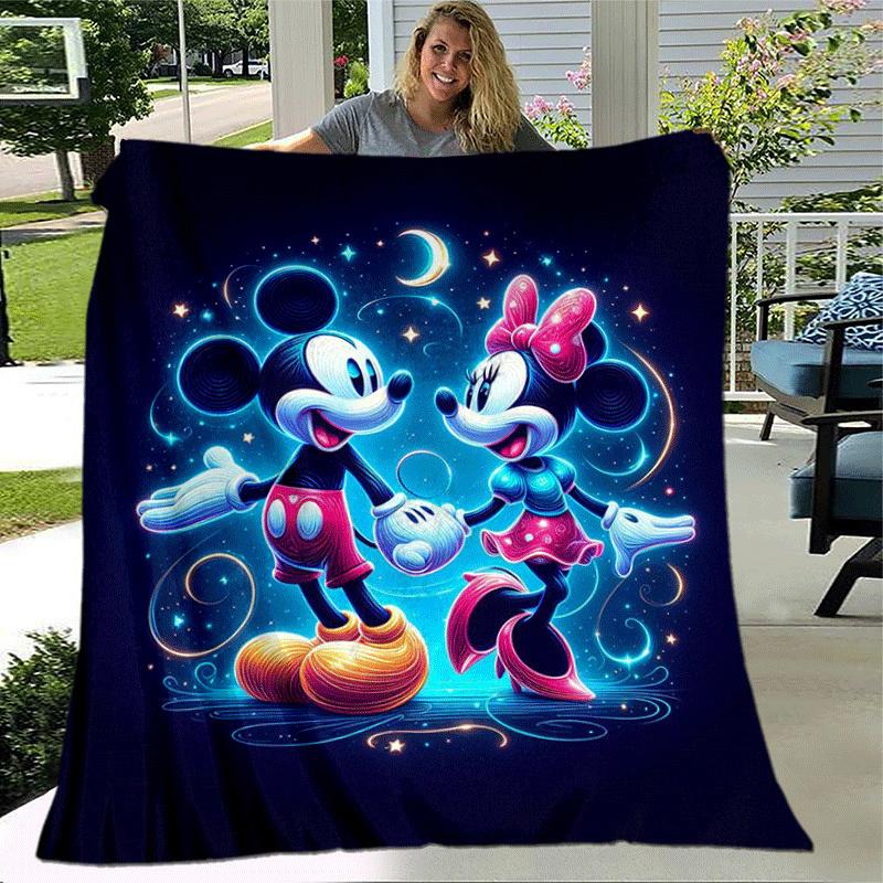 1pc Mickey Mouse Printing Blanket - Soft, All-Season Throw for Living Room, Bedroom,Travel