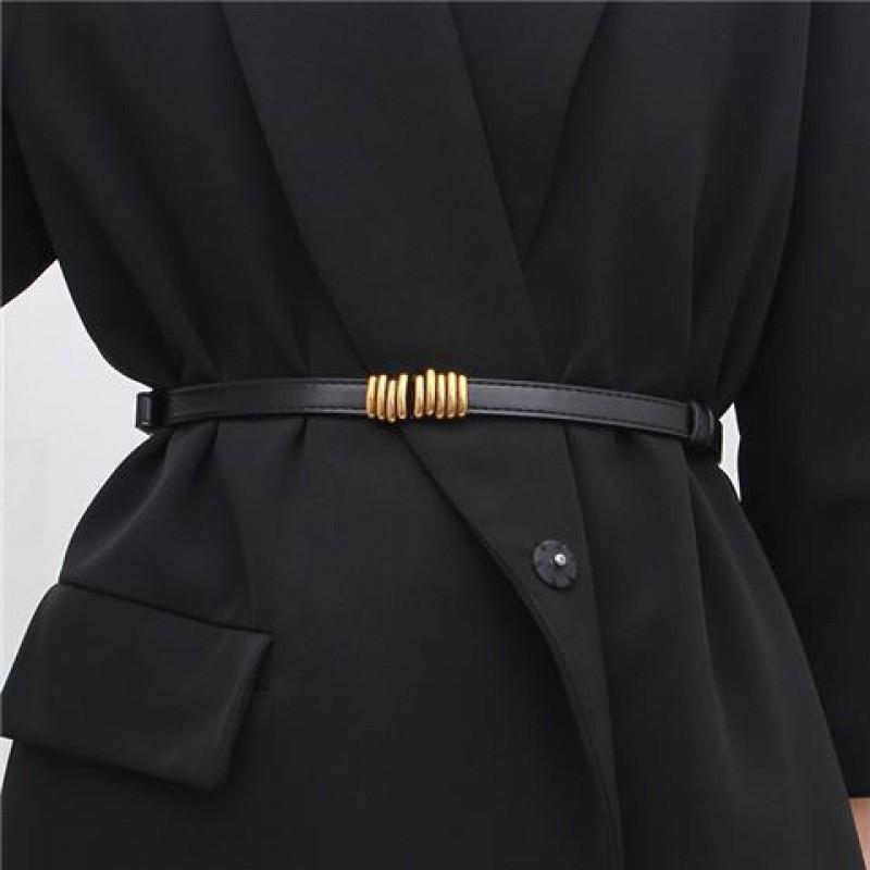 Vintage Retro Style Womens Suit Thin Belt Fashionable Versatile Accessory For Dresses And Coats