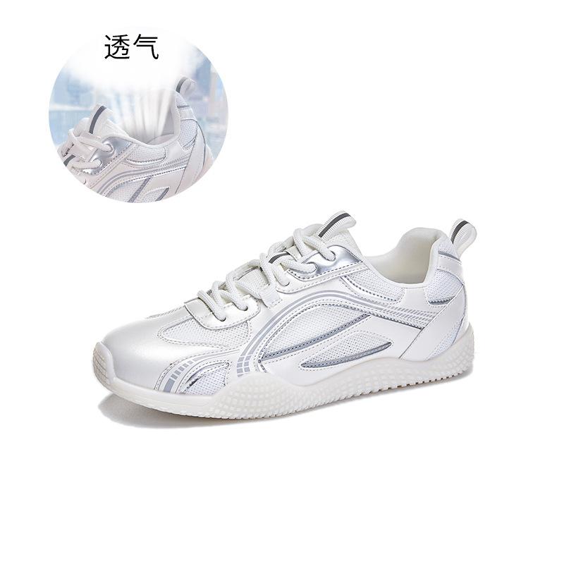 New Dad Shoes Women's 2025 Summer Women's Lightweight Sports Shoes Versatile Running Shoes Platform Mesh Breathable Women's Shoes