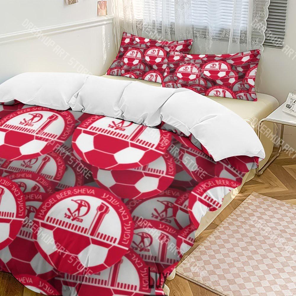 

3D Print Hapoel Beer Sheva Bedding Set Twin Queen King Full Size Duvet Cover Pillowcase Bed boys girls Adult Home Textiles AU Single 140x210cm