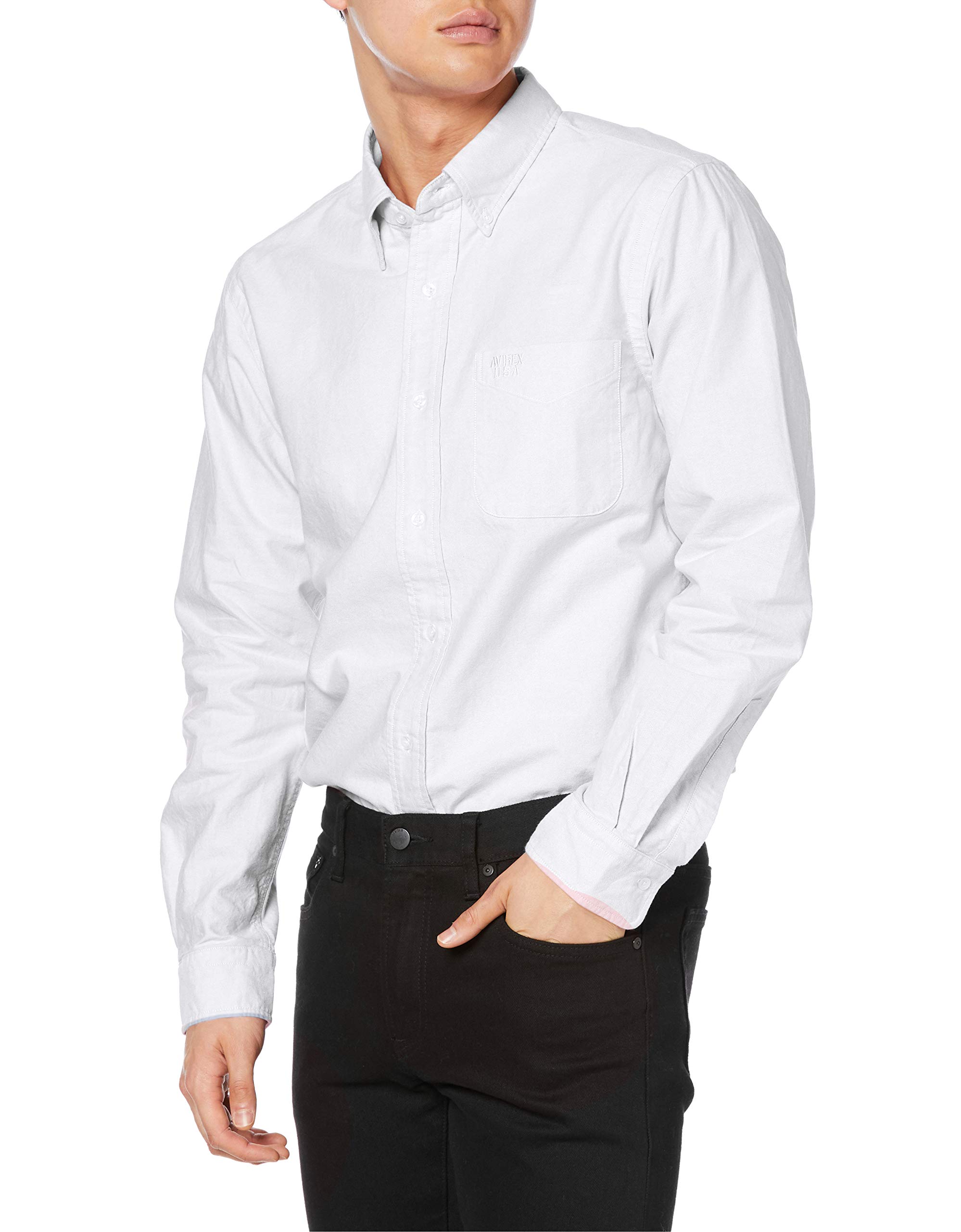 

AVIREX DAILY OXFORD B.D. SHIRTS 6195129 Men s XL White