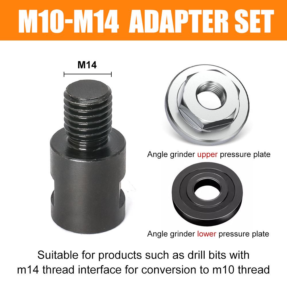 New Angle Grinder Drill Bit Adapter: M10 & M14 To American Thread Converter