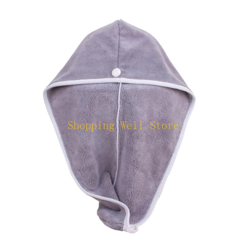 KX4B Microfiber Hair Drying Caps Hair Turban Towel For Women Efficient Hair Drying Wrap Hat For Home Spa And Swimming Post