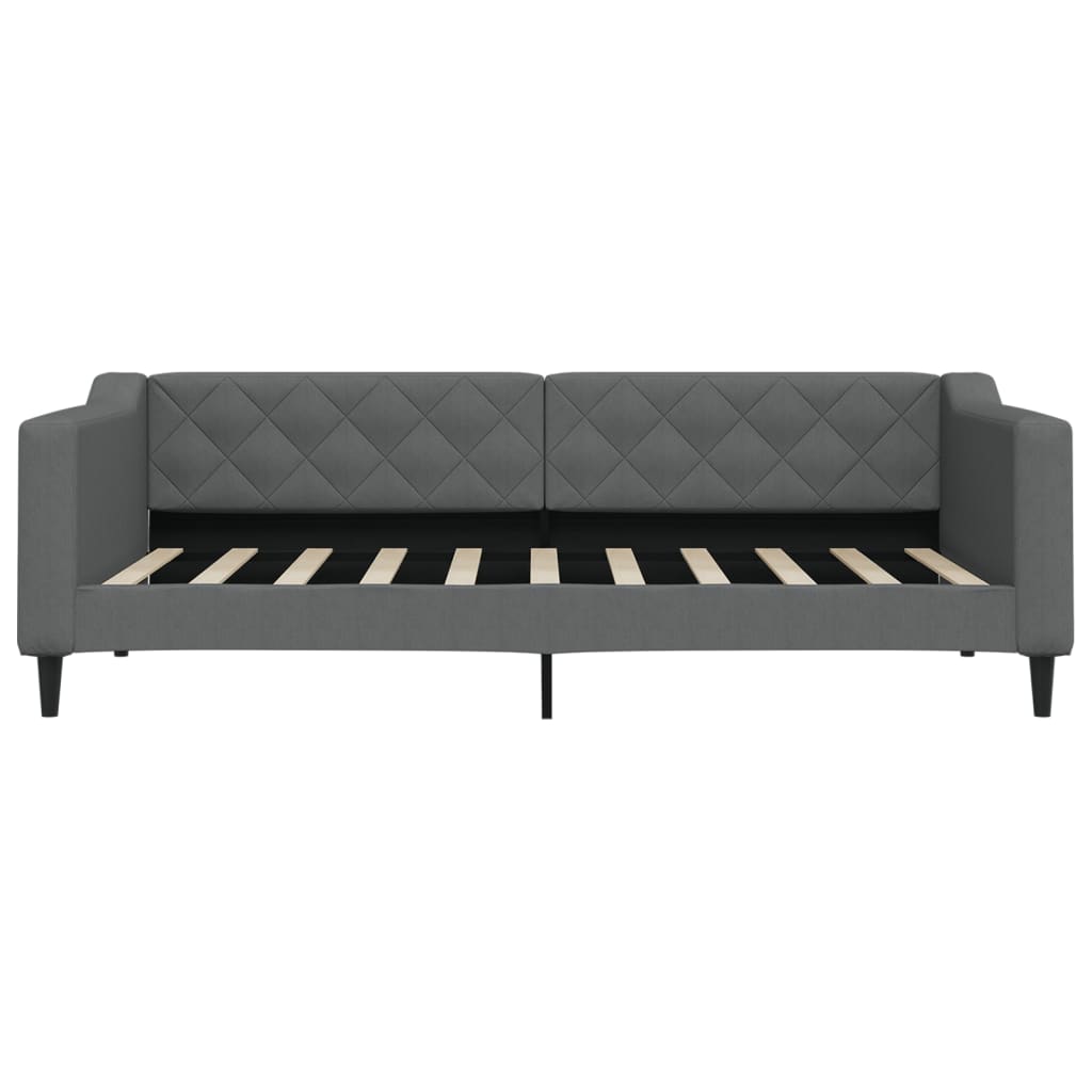 Daybed Dark Grey 90x190 Cm Fabric