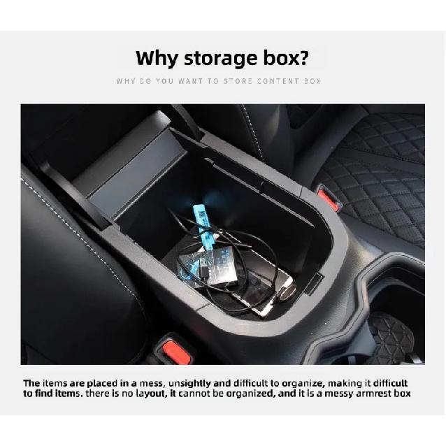 For Toyota RAV4 XA50 2019~2025 RAV 4 Hybrid Car Center Console Dashboard Organizer Tray Armrest Storage Box Interior Accessories