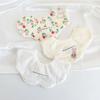 3 pcs ins Korean version thickened gauze bib cotton baby bib petal saliva towel all-match waterproof bib saliva pocket