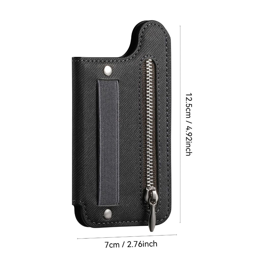PU Leather Phone Card Bag RFID Blocking with Wrist Strap Phone Wallets Self-adhesive Phone Card Slot Holder Phone Accessories