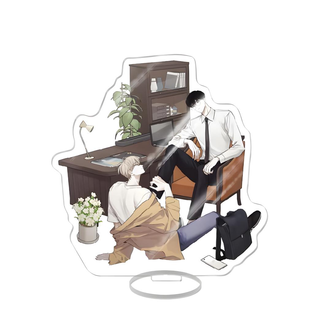 Checkmate Korean Manwha BL Acrylic Stand Jeong Eunsung Lee Suhyun Figure Display Manga Goods Collection Desk Decor Ornament Gift