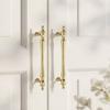 Zinc Alloy French Luxury Handle Golden Finish Vintage Cabinet Pull  Kitchen Cabinet