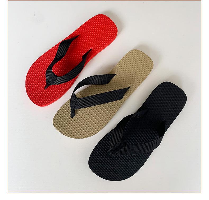 Premium Women's Black Double Layer Non-Slip Waterproof Flip-Flops for Summer Beach and Outdoor Wear