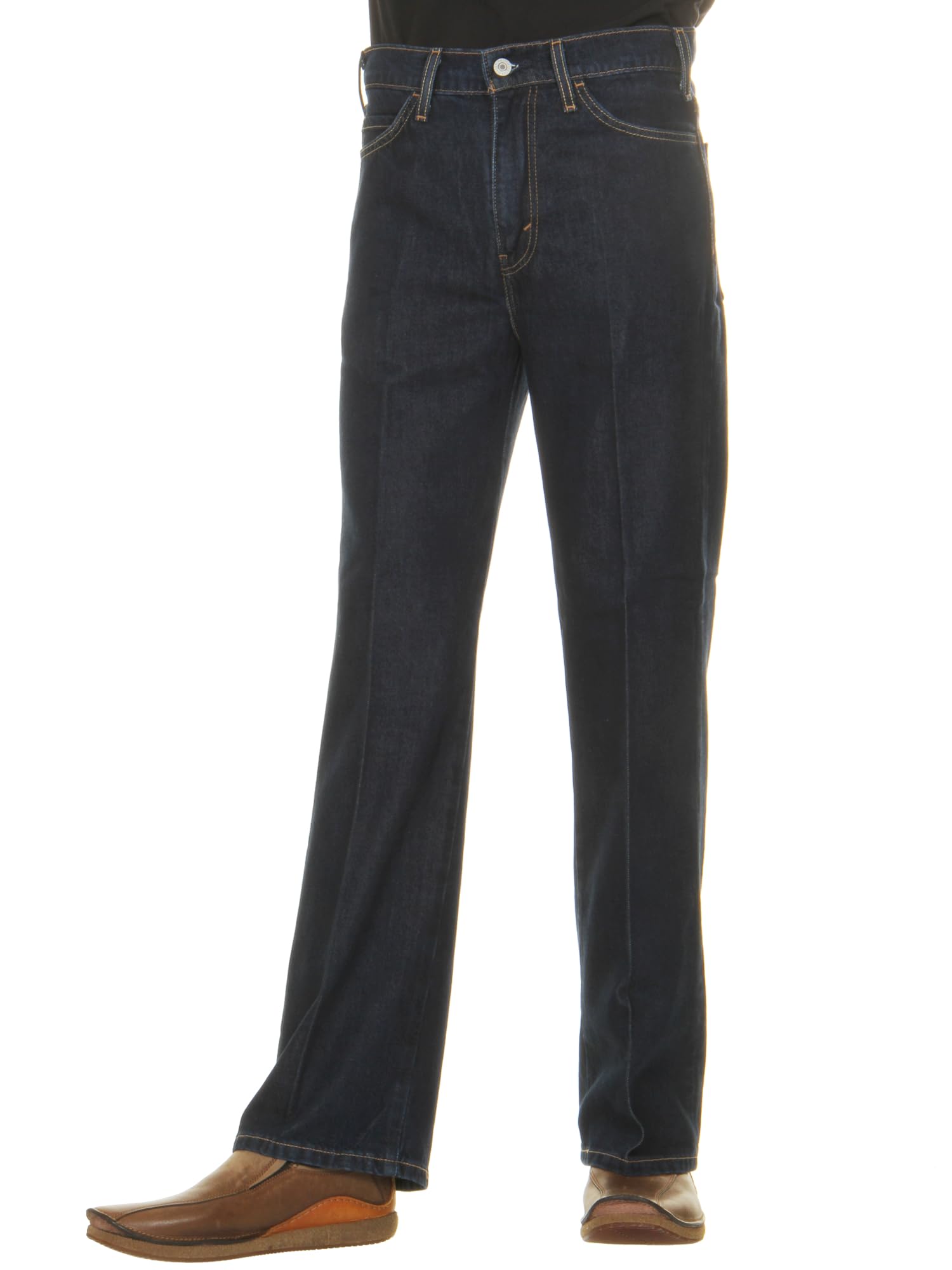 Levi s A3552-0008 Sta-Prest Flare Dark Indigo Running Faucet Relaxed Fit Men s Flare Pants W28