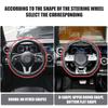 37-38cm Suede Leather Anti-Slip Car Steering Wheel Cover Protection Cover For Alfa Romeo Giulietta 159 147 Sportiva Accessories