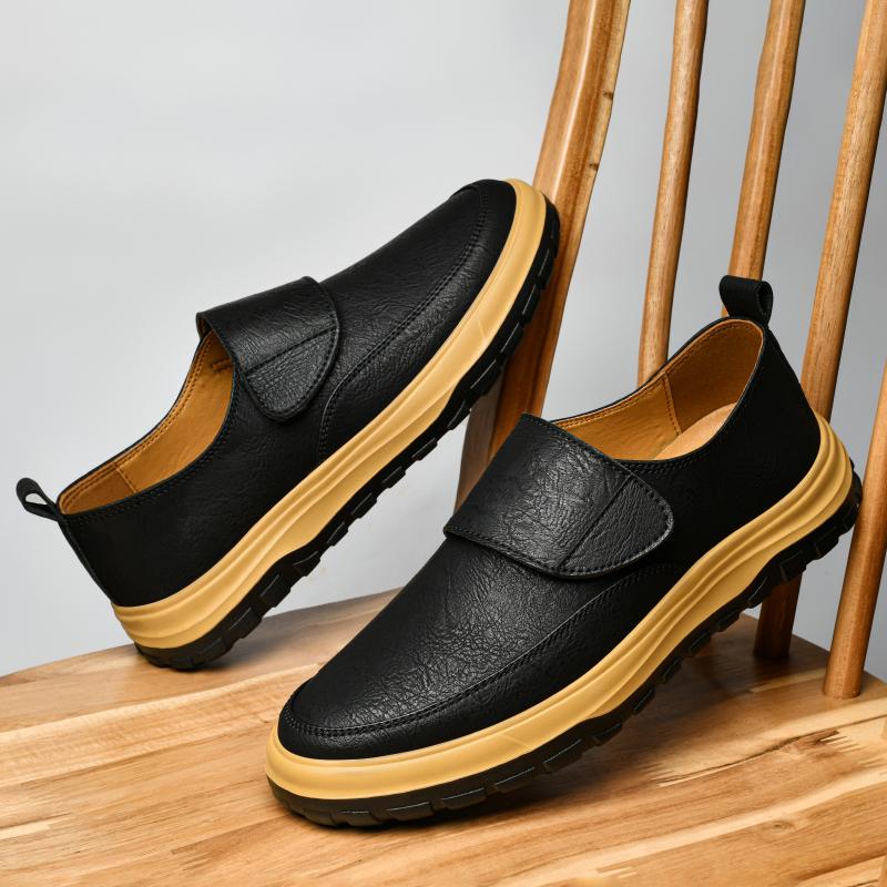 Fashion High Quality Top Layer Cowhide Loafers Luxury Brand Man Genuine Leather Business Casual Men‘s Shoes Non Slip Sole Comfort Shoes