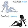 Funny USB Beauty Girl LED Light Car Rear Windshield Decorative Light High Brightness Wick Car Spoof Decoration
