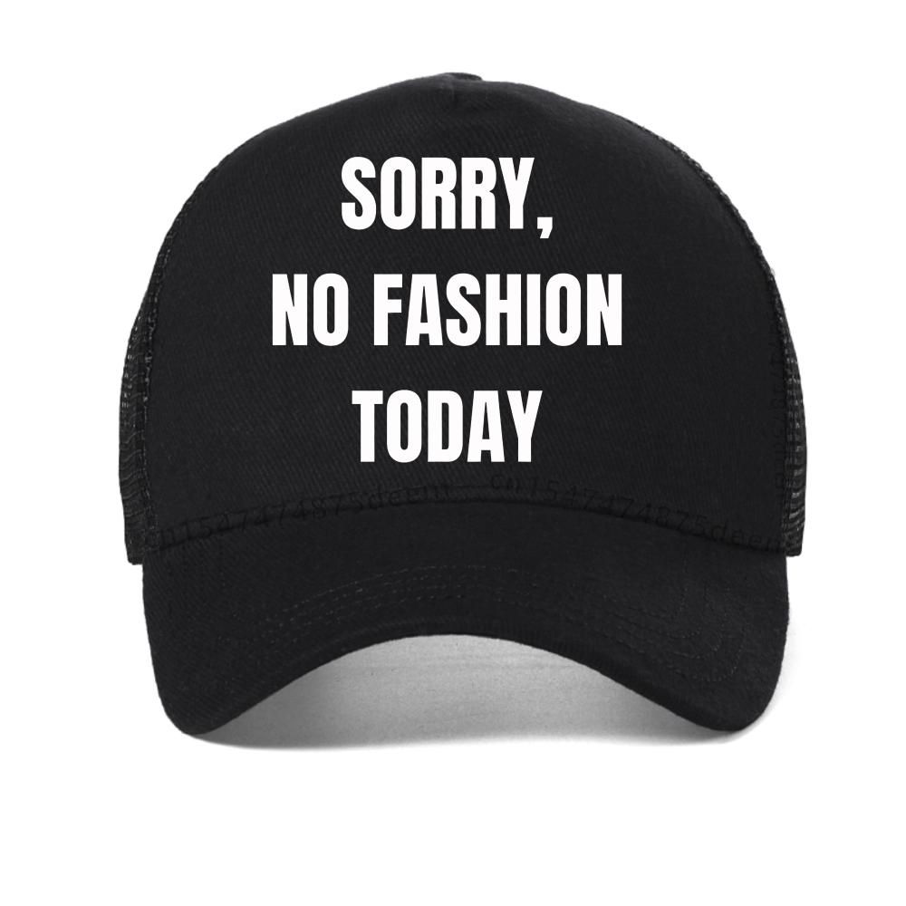 Fashion New Sorry No Today printed baseball cap Men Women Humor Funny Breathable sun hats summer casual mesh Snapback hat