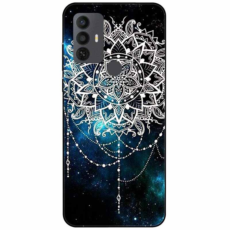 Phone Cover For Alcatel 1V 2021 Case Silicone Lovely Black Bumper Soft TPU Coque for Alcatel 1V (2021) 6002A 6002D 1 V Shells