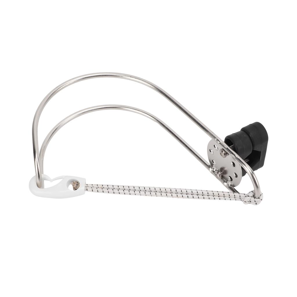 Lifebuoy Horseshoe Holder Any Angle Adjustment Facial Polishing Metallic Life Ring Holder for Boat