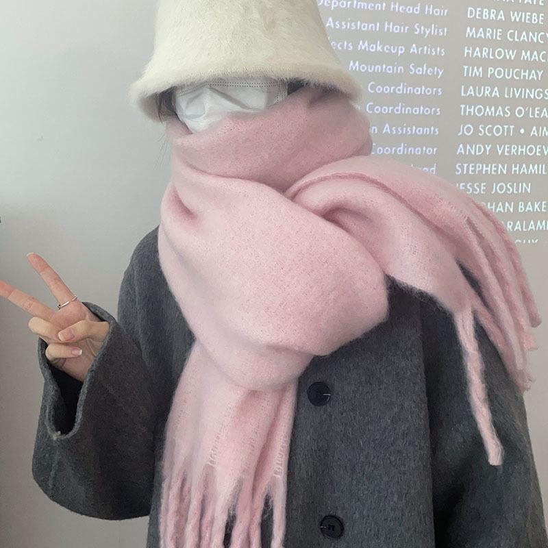 

Luxury Women s Mohair Scarf: Thick, Versatile, Fresh Autumn/Winter Colors