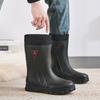 Men Rain Boots Non-slip Mid Calf Boots Waterproof Rubber Shoes Fishing Water Boots Fishing Non-slip Kitchen Rain Shoes  39-44