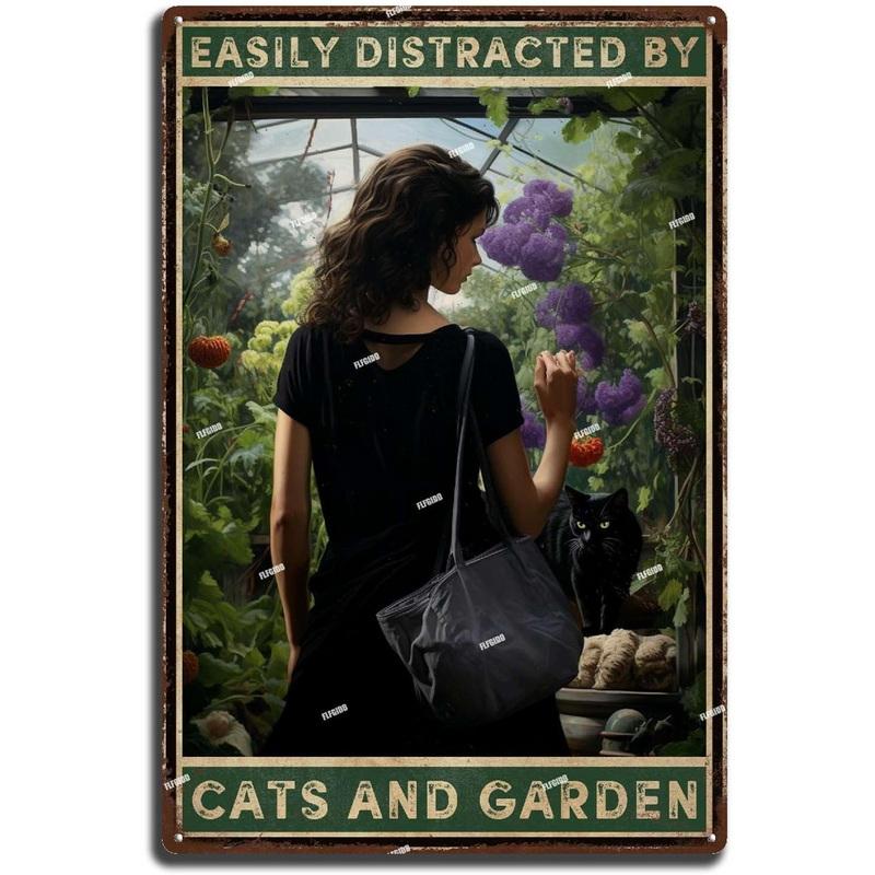 Vintage Metal Tin Signs Garden Signs And Into The Garden I Go To Lose My Mind And Find My Soul Sign Retro Wall Decor Hippie Room