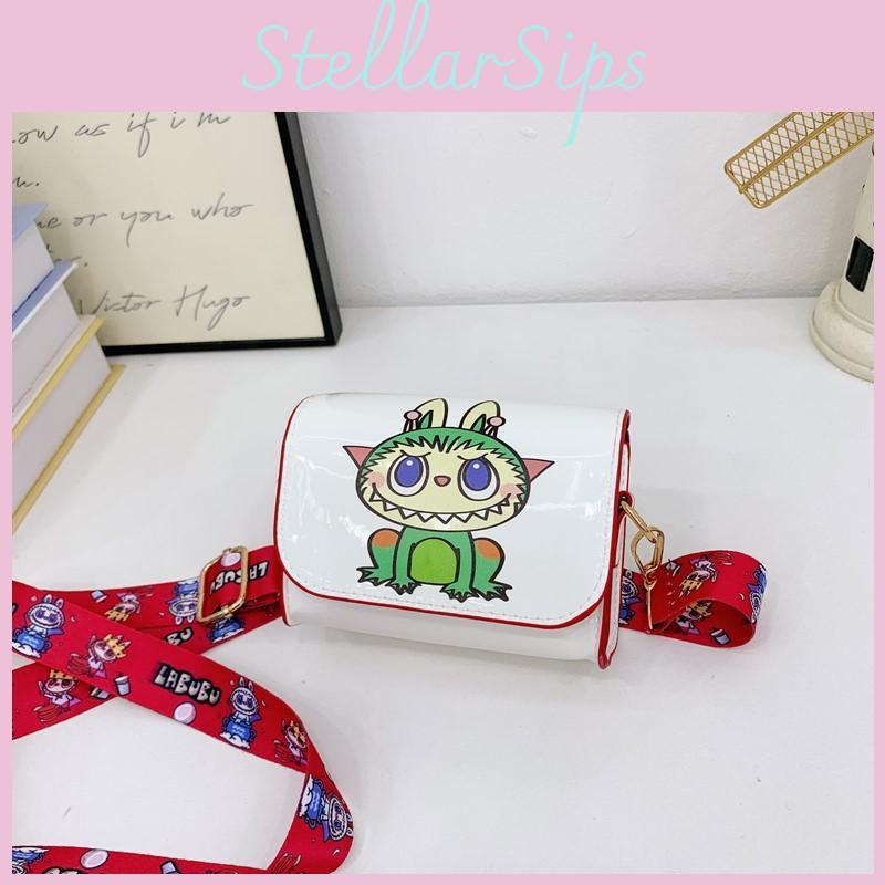 Kids Shoulder Crossbody Bag With Wide Shoulder Strap And Design Print