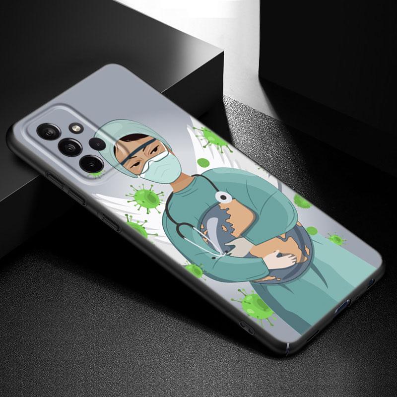 Lekarz Pielęgniarka Korona Król Królowa Etui Na Samsung Galaxy A21 A30 A50 A52 S A13 A22 A32 A33 A53 A73 5G A11 A12 A31 A51 A70 A71 A72