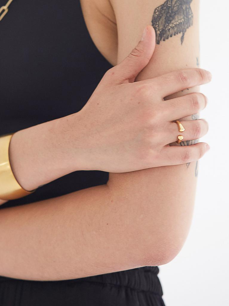 Sundaydiscoclub Gold Arch Ring