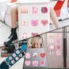 60Pcs/Set Pink Babe Reading Books Art Series 03 Stickers Waterproof DIY Fashion Doodle Decals Stickers