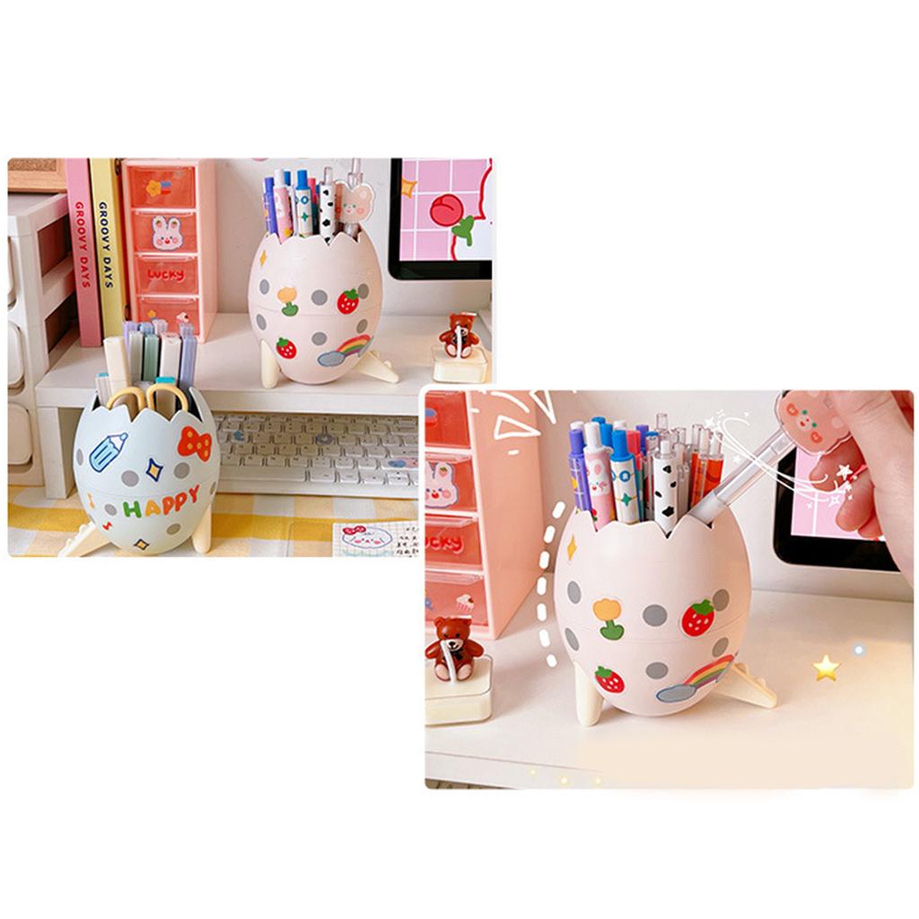 Dinosaur Egg Pencil Holder Fashion Cute Pen Holder Detachable ABS Personalized Pen Holder Modern Pen