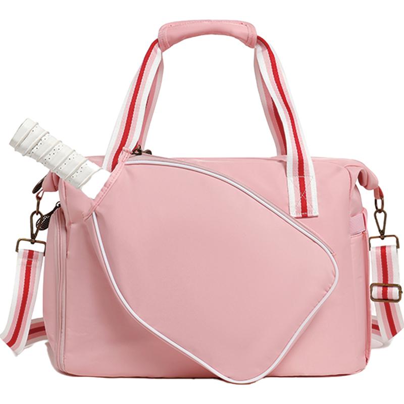 Large Capacity Pickleball Duffle Bag Detachable Crossbody Strap Front Independent Paddle Pocket Multi-Sport Sports Handbag