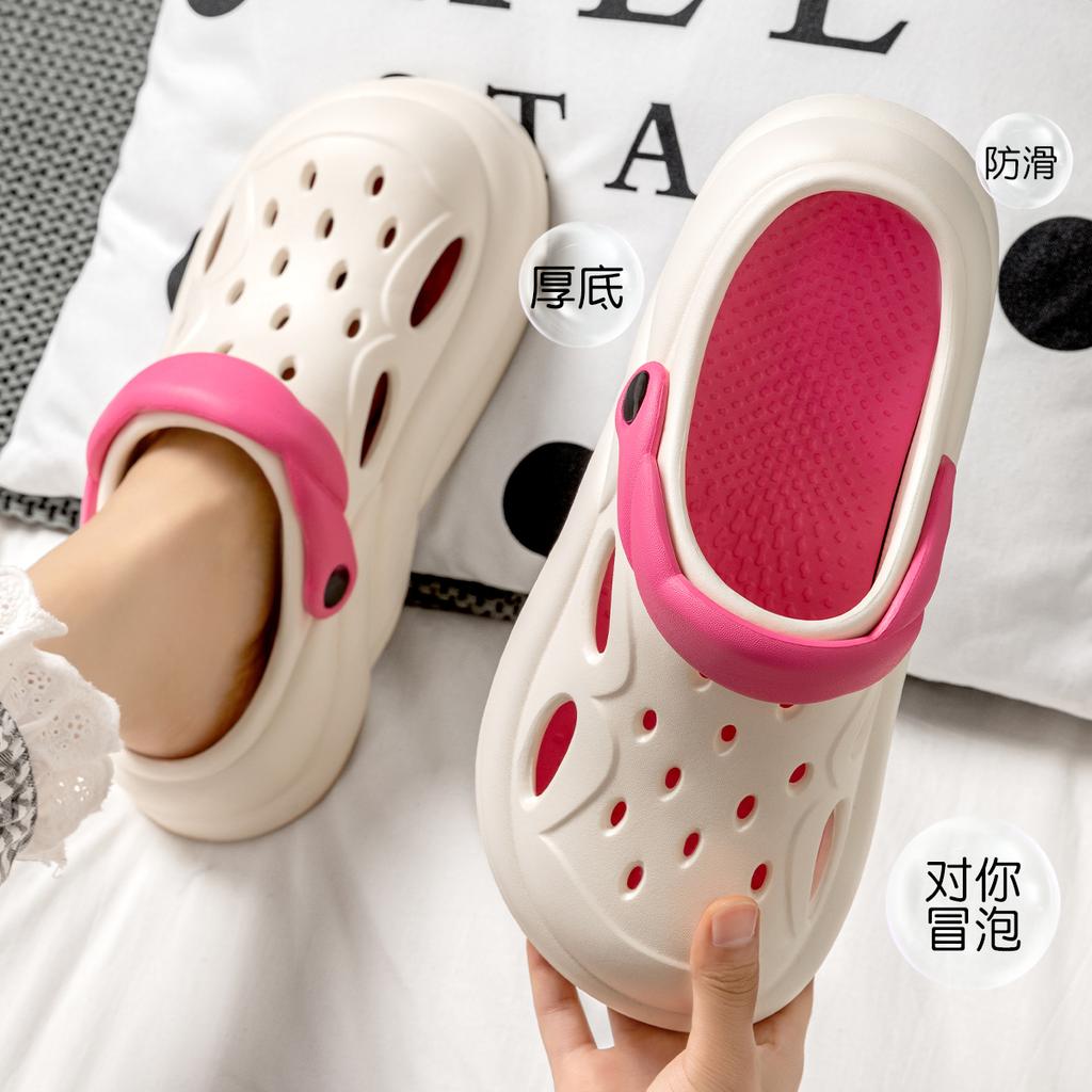Platform Women Clogs Shoes Beach Garden Thick Bottom Sandals Fashion Comfortable Clogs Indoor Outdoor Ladies Hole Shoes