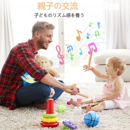 STOBOK 20-Piece Rhythm Sticks, Wooden Drumsticks, Percussion Instruments for Music Lessons and Group Activities