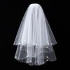 Retro Fairy Forest-Style Bridal Veil: Pearl Lace Gauze Headwear for Wedding & Marriage Certificate Photos