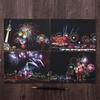 A5 Night View City Scenery DIY Scratch Painting for Kids - Eco-friendly Architecture Art Paper