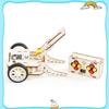 Assembled Remote Wooden Controlled Vehicle With Crocodile Mouth Design Toy Set