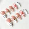 Summer European American 3D Strawberry Cherry Almond Nail Art Gel Tips