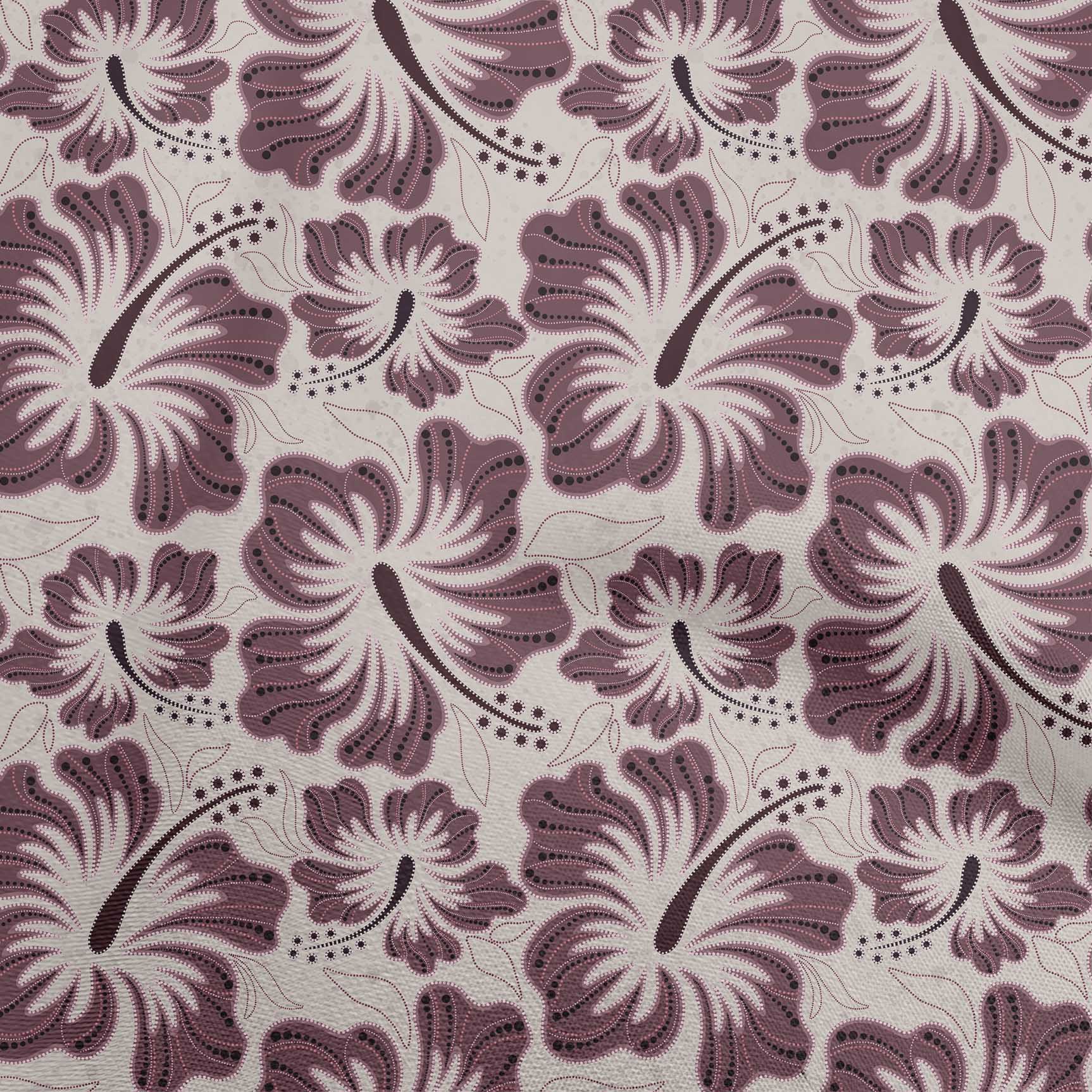 

oneOone Cotton Flex Темно-сіра тканина Сукня з квітковим принтом у крапку Тканина з принтом Тканина у дворі 40 дюймів 42 Inch Wide - Viscose Chiffon винний