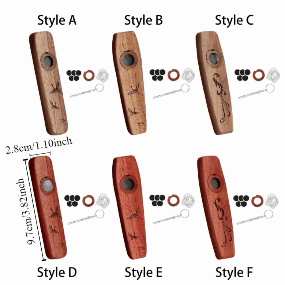 Portable Wind Instrument Professional Musical Instruments Flutes Wooden Kazoo Kids Gift