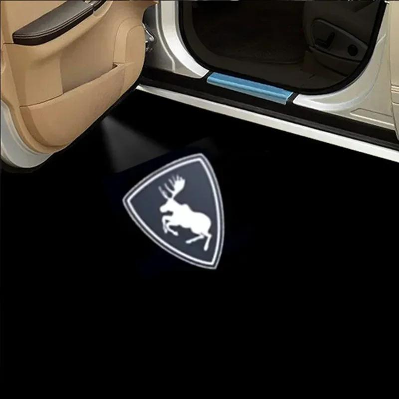 LED HD Logo For VOLVO Polestar 1 2 V60 XC40 Car Door Light Projector Ghost KYTR3 Shadow Laser Welcome Light Courtesy Atmosphere Lamps