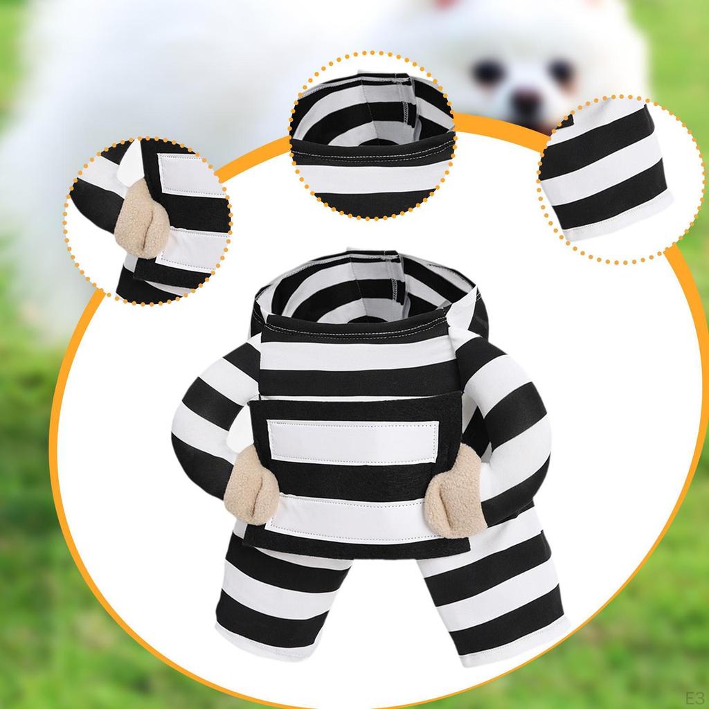 Costume for Dogs By Prison Theme Apparel Festive Gatherings