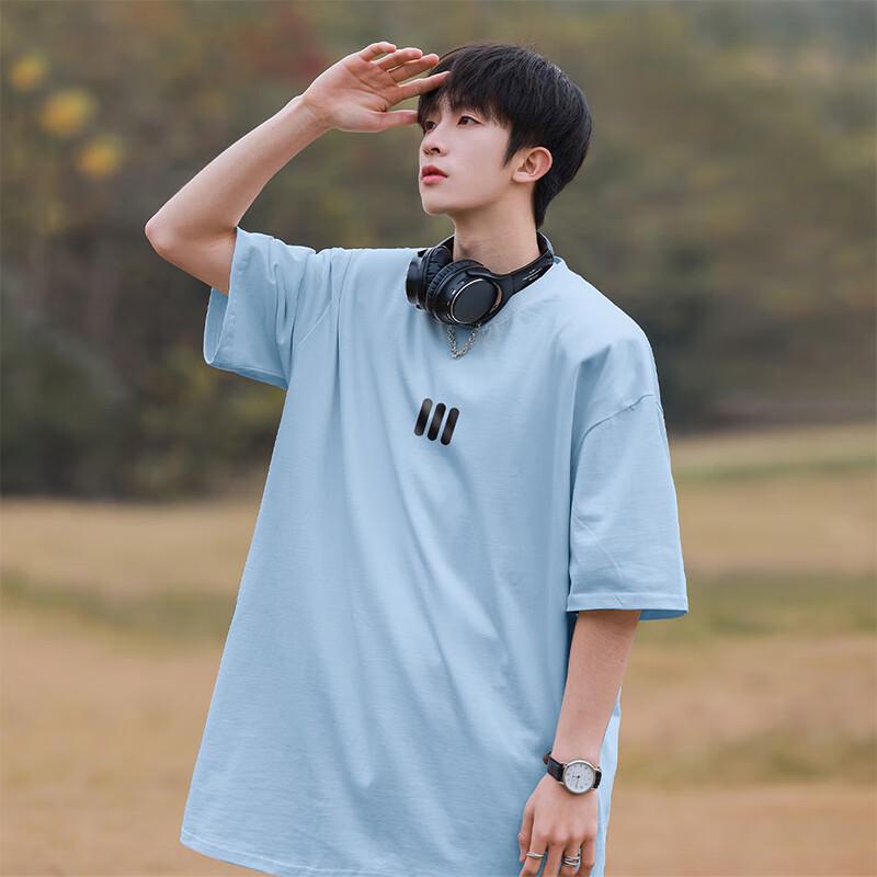 VUUG Men's Heavyweight Loose-Fit Short-Sleeve T-Shirt