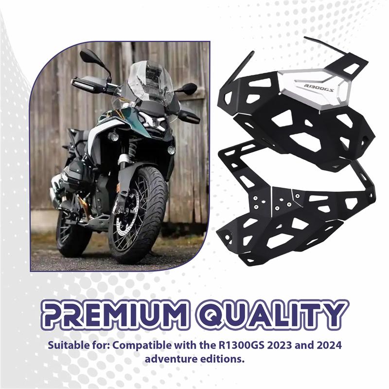 Powerful Motorcycle Cylinder Head Guards Cylinder Head Guards For BMW R1300GS Engine Protection For BMW R1300GS Black+Silver