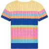 Polo Ralph Lauren Sweater Ss25 Round Neck Striped Short Sleeve Knitwear Multi-Color Kids Kids Sweater CWPOSWEG6820532-999