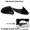 Side Mirror Cover Caps for Volkswagen Golf 6 GTI 7 MK7 R for MK6 Scirocco (Carbon Look) Passat B7 B8 Polo 6R 6C MK5 PLUS