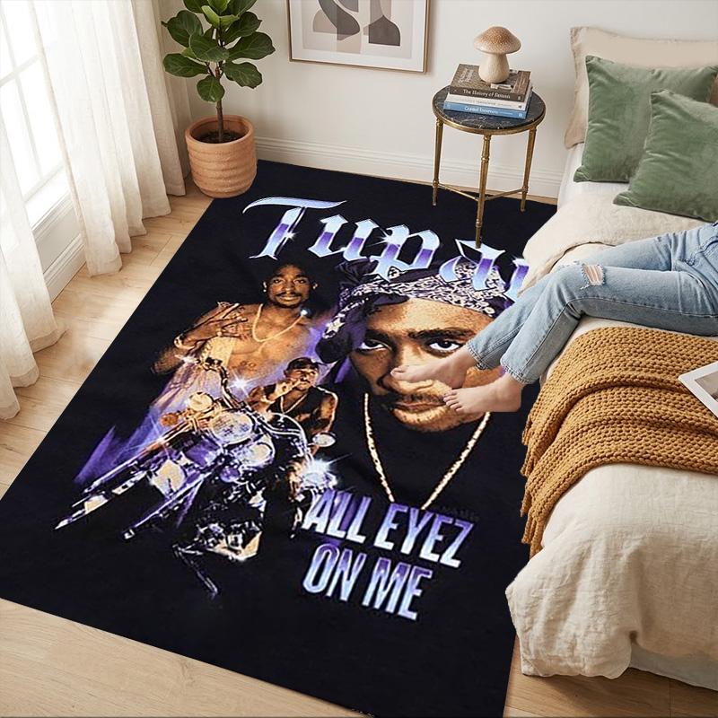 Tupac Legends Living Room Non-Slip Area Rug Soft Carpet for Bedroom Game Playroom Sofa Office Home Decor Doormat Christmas Gift C9211172