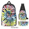 Cook Backpack Student School Bag Lightweight Polyester Backpack Three-Piece Set