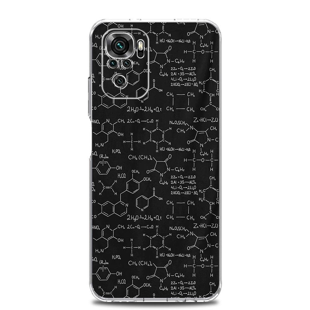 Physics Chemical Mathematics Phone Case For Xiaomi Redmi Note 15 14 13 12 4G 10 11 Pro Plus 5G 14C 13C 12C 10C 9A Cover