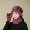 Mom Hat Girl Winter People Autumn and Winter Old Man Grandma Fashionable Old Lady Warm Knitted Wool Hat