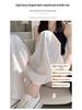 Women's Summer Ice Silk Ink Painting Wide-Leg High-Waisted Floor-Length Pants
