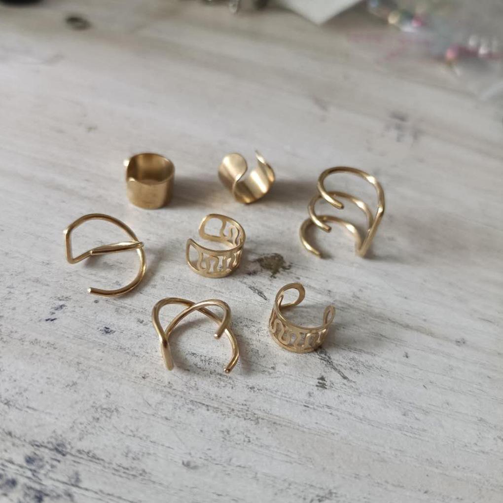 10 Pairs Ear Clips Stainless Eardrop Sets Unisex Non-Pierce Alloy Clips